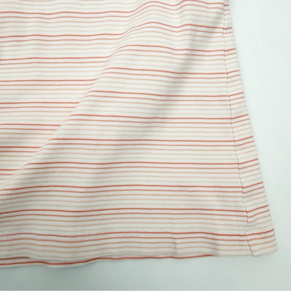 Lake Pajamas Pima Ruffle Nightgown Bellini Ombre Stripe Cotton - Picture 8 of 10